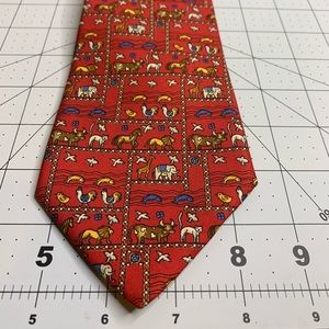 Salvatore Ferragamo 100% Silk Tie w/beautiful details